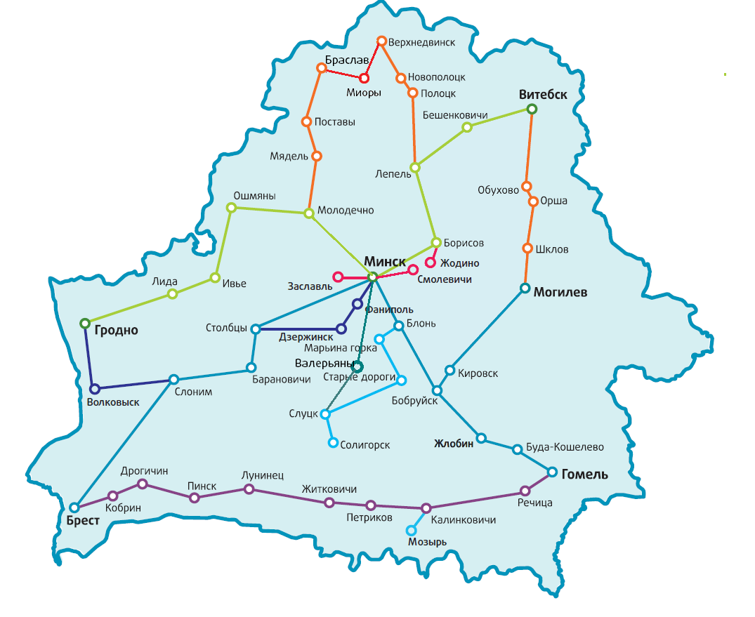 Схема построения сети DWDM map_erspd