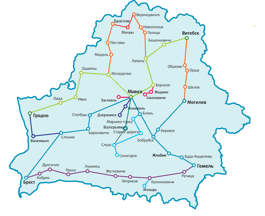 Схема построения сети DWDM map_erspd