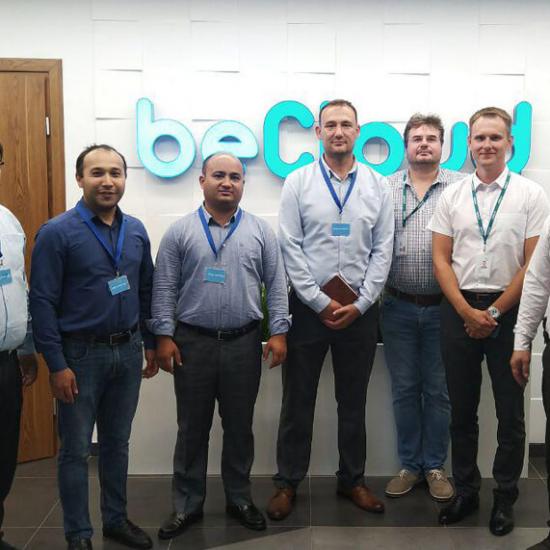 Дата-центр beCloud посетила делегация UNICON.UZ (Узбекистан)